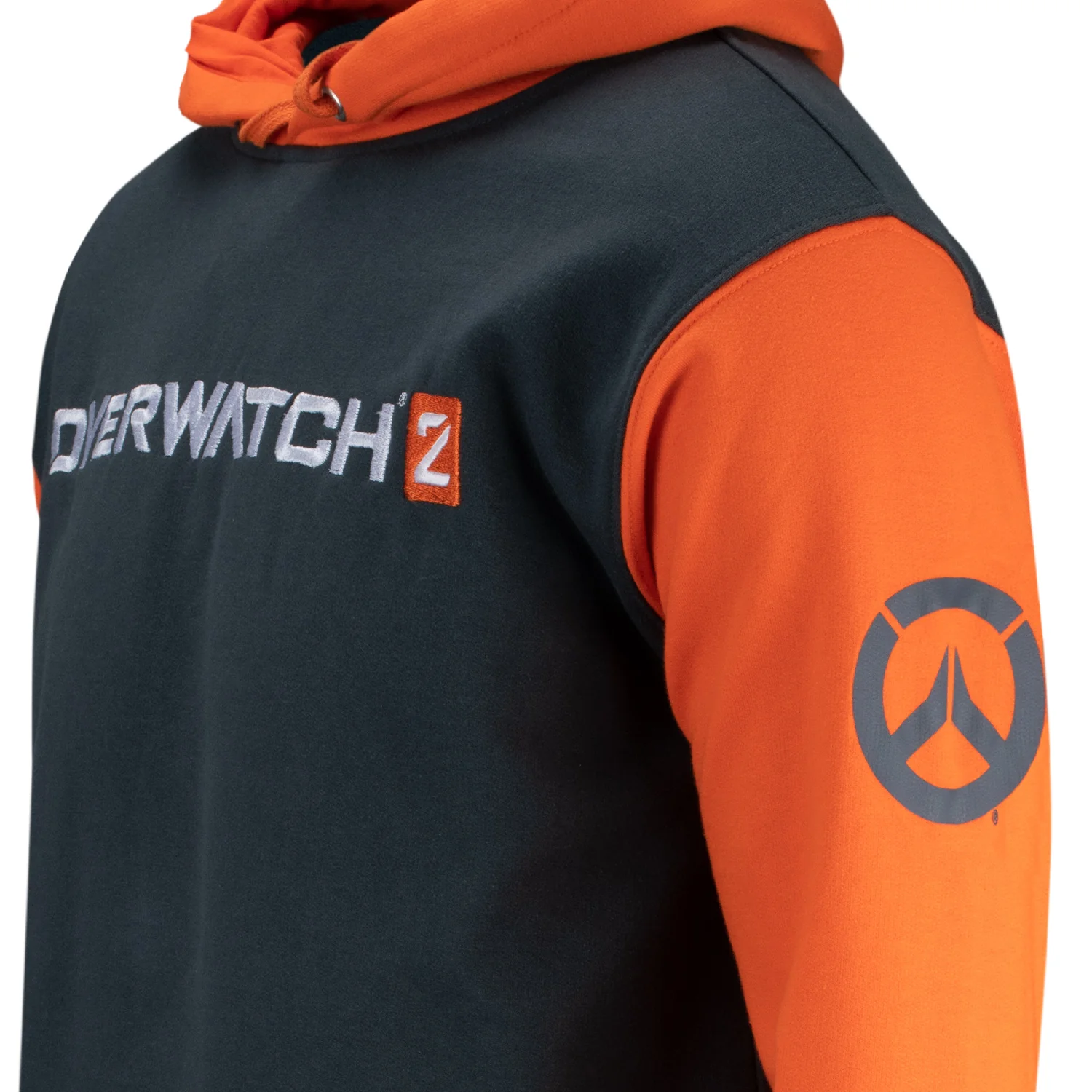 Overwatch 2 Icon Charcoal Colorblock Pullover Hoodie - Image 4
