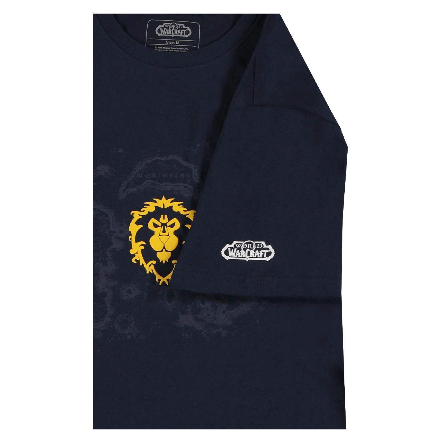 World of Warcraft Azeroth Alliance Navy T-Shirt - Image 3