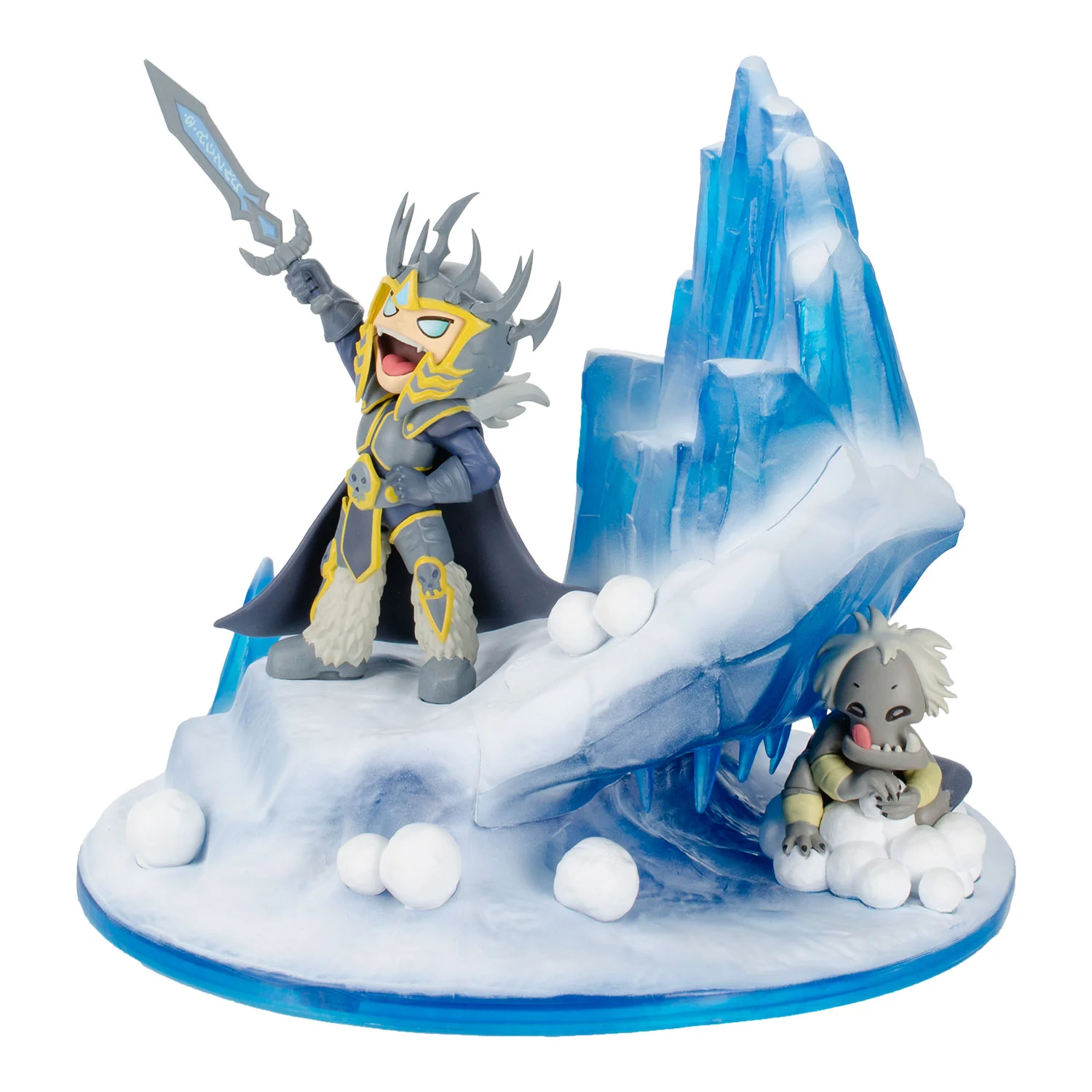 World of Warcraft Lil' Champions Snow Fight Arthas 8" Statue - Image 3