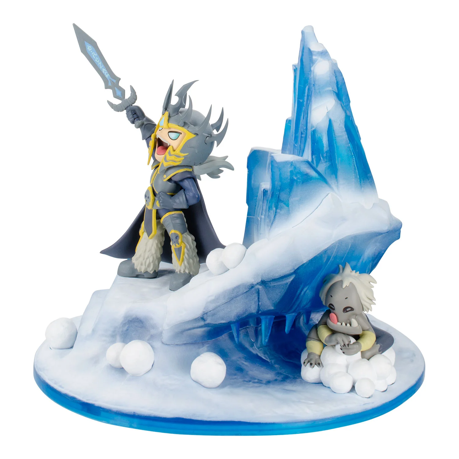 World of Warcraft Lil' Champions Snow Fight Arthas 8" Statue - Image 6
