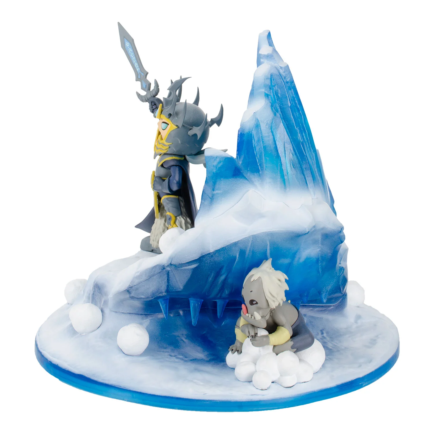World of Warcraft Lil' Champions Snow Fight Arthas 8" Statue - Image 7